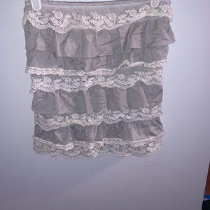 lace ruffle tub top